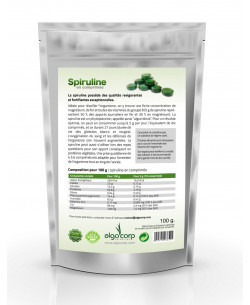 Sachet de comprimés de spiruline - face 2